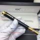 Perfect Replica Montblanc Princess Monaco Purple Diamond Gold Clip Black Rollerball Pen (2)_th.jpg